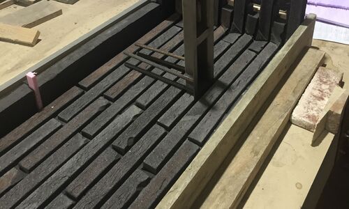 Riemchen verarbeitet in Verblendfertigteilen